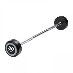 Rubber straight barbells!