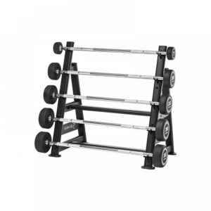 Barbell rack holds 5 bars